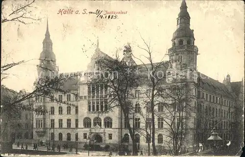 Halle Saale Justizpalast Kat. Halle