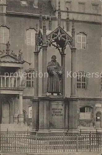 Wittenberg Lutherstadt Luther Denkmal  Kat. Wittenberg