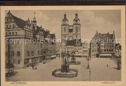 Wittenberg Lutherstadt Marktplatz Kat. Wittenberg