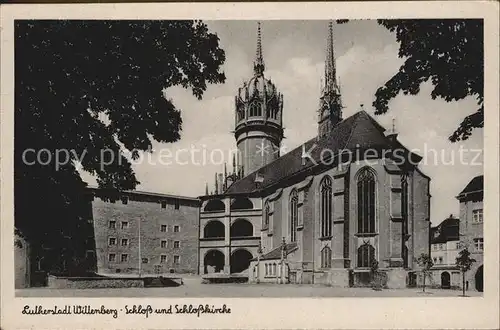 Wittenberg Lutherstadt Schloss Schlosskirche Kat. Wittenberg