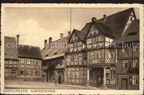 Quedlinburg Klopstockhaus Kat. Quedlinburg