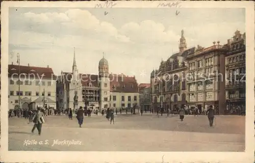 Halle Saale Marktplatz Kat. Halle