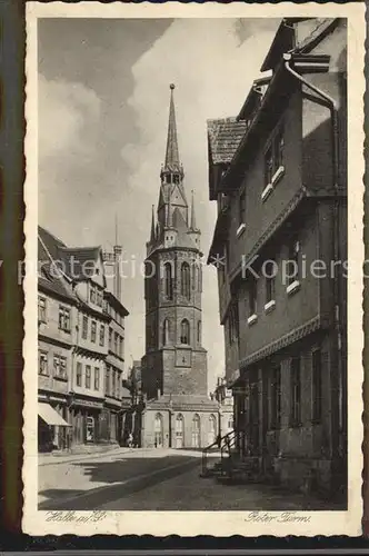 Halle Saale Roter Turm Kat. Halle