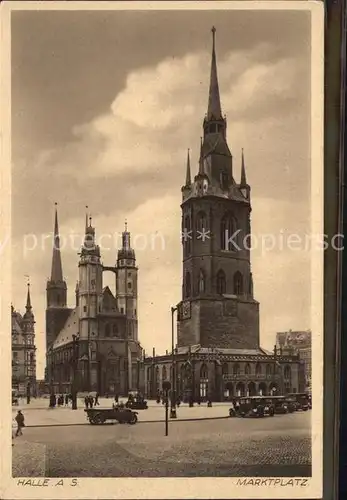 Halle Saale Marktplatz Kat. Halle