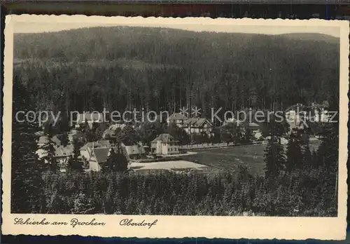 Schierke Harz Brocken Oberdorf Kat. Schierke Brocken