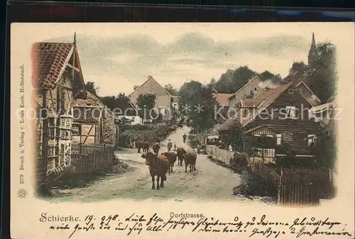 Schierke Harz Dorfstrasse  Kat. Schierke Brocken