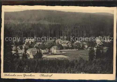 Schierke Harz Brocken Oberdorf Kat. Schierke Brocken