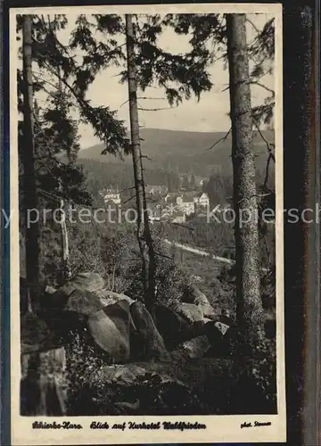 Schierke Harz Blick auf Kurhotel Waldfrieden Kat. Schierke Brocken