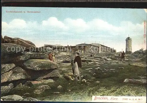 Brocken Teufelskanzel Hexenaltar Kat. Wernigerode