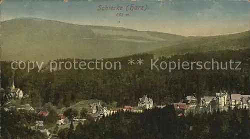 Schierke Harz Ortsansicht Brocken Kat. Schierke Brocken