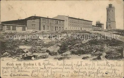 Brocken Brockenhaus Turm Kat. Wernigerode