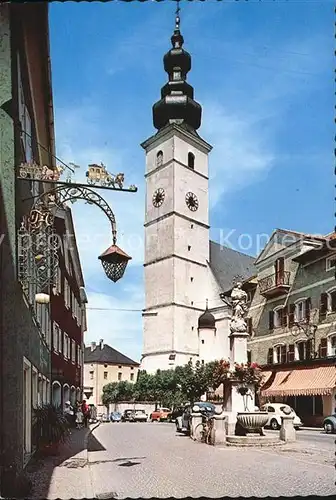 Waging See Marktplatz Kirche Brunnen Kat. Waging a.See