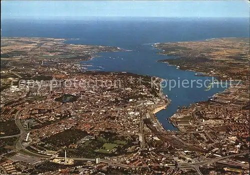 Kiel Foerde Ostsee Fliegeraufnahme Kat. Kiel