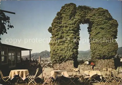 Rolandseck Restauration an der Ruine Kat. Remagen