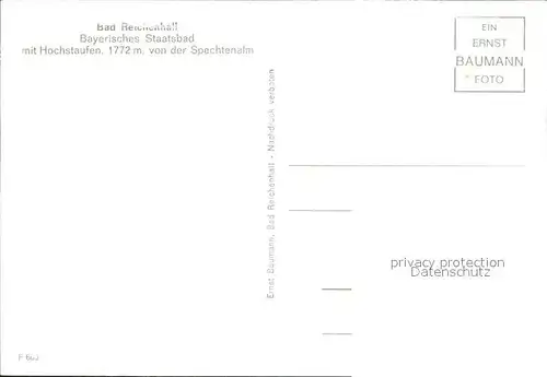 Bad Reichenhall Hochstaufen von der Spechtenalm Kat. Bad Reichenhall