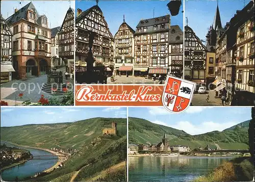 Bernkastel Kues Stadtbilder und Mosel Kat. Bernkastel Kues