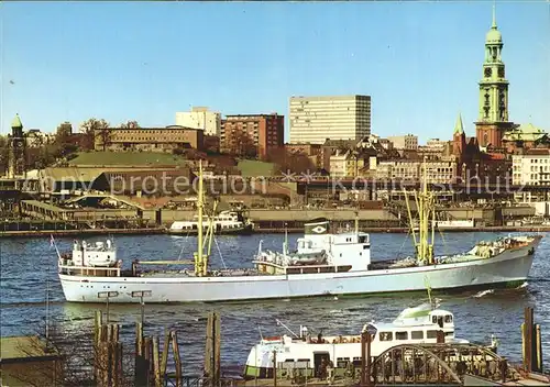 Hamburg Hafen Sankt Michaeliskirche Kat. Hamburg