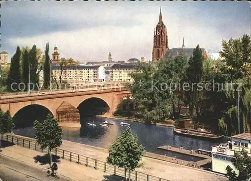 Frankfurt Main Alte Bruecke Dom Kat. Frankfurt am Main