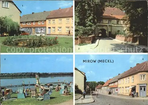 Mirow Torhaus Freibad Ernst Thaelmann Strasse Kat. Mirow Mecklenburg