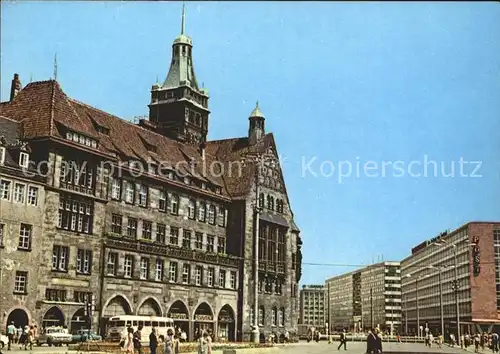 Karl Marx Stadt Markt Rathaus Kat. Chemnitz