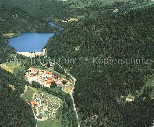 St Blasien Campingplatz Gasthaus Waldfrieden Fliegeraufnahme Kat. St. Blasien