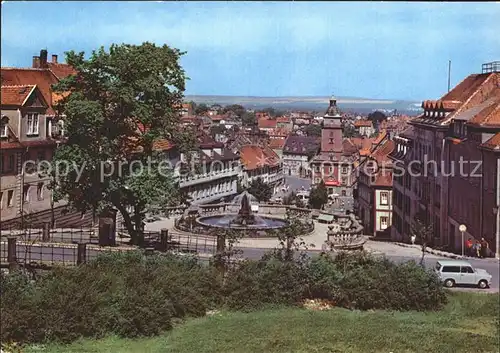 Gotha Thueringen Wasserkunst mit Rathaus Kat. Gotha