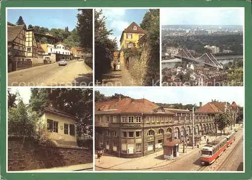 Dresden Koernerweg Schillehaeuschen Parkhotel Weisser Hirsch Kat. Dresden Elbe