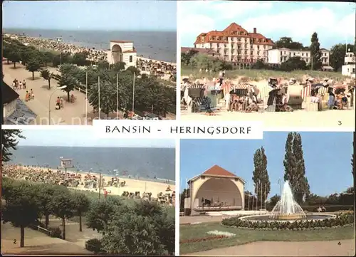 Bansin Ostseebad Heringsdorf Strand Konzertplatz Kat. Heringsdorf