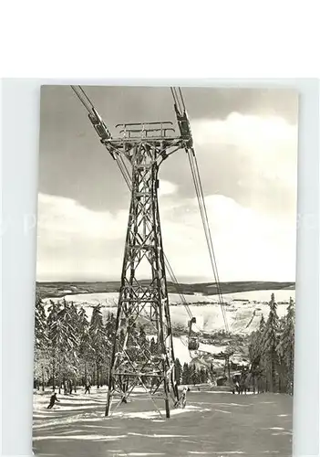 Oberwiesenthal Erzgebirge Seilbahn zum Fichtelberg Kat. Oberwiesenthal