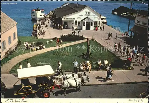 Mackinac Island Dockside Scene Kat. Mackinac Island