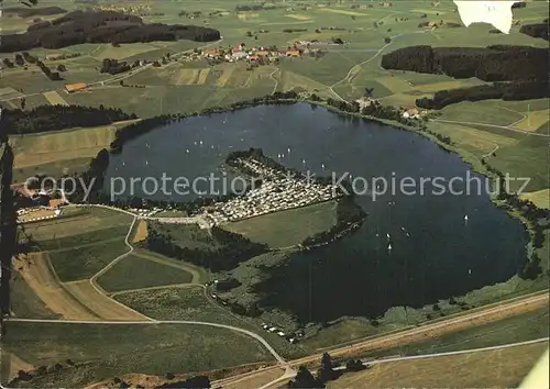 Leutkirch Ellerazhofer Weiher Fliegeraufnahme Kat. Leutkirch im Allgaeu