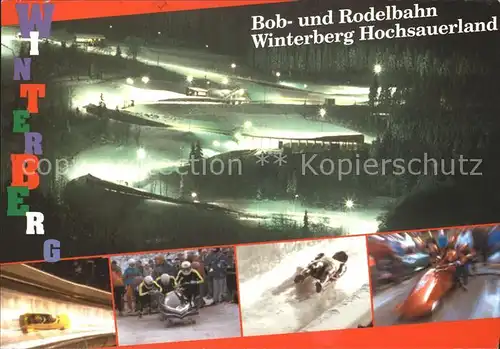 Winterberg Hochsauerland Bob  und Rodelbahn Kat. Winterberg