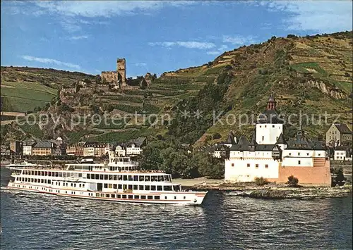 Kaub Schnellschiff Drachenfels Burg Kat. Kaub