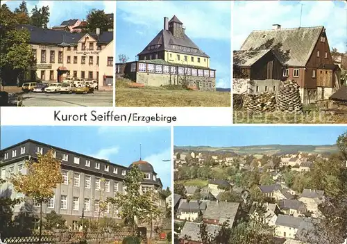 Seiffen Erzgebirge HO Gaststaette Buntes Haus Schwartenbergbaude Spielzeugmuseum Kat. Kurort Seiffen Erzgebirge