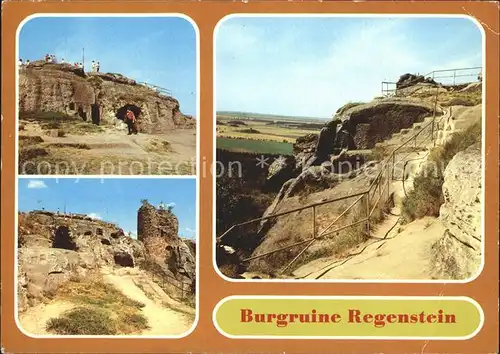 Blankenburg Harz Burgruine Regenstein  Kat. Blankenburg