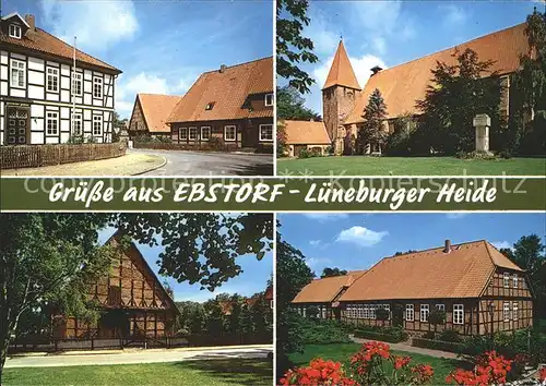 Ebstorf Ortsansichten Bauernhaus Kirche Lueneburger Heide Kat. Ebstorf
