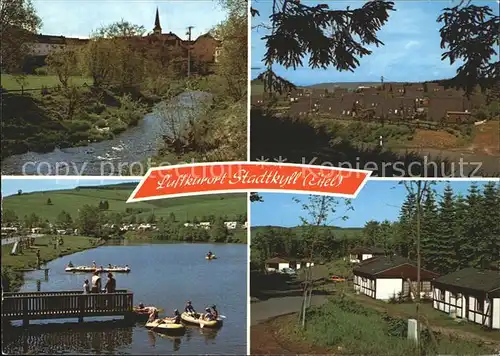 Stadtkyll Partie am Bach Badesee Teilansicht Kat. Stadtkyll