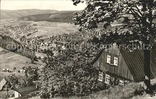 Klingenthal Vogtland Blick vom Aschberg Kat. Klingenthal Sachsen