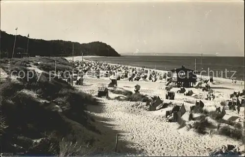 Ahlbeck Ostseebad Strand Kat. Heringsdorf Insel Usedom