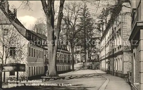 Wolkenstein Erzgebirge Kurhaus Badehaus Sanatorium  Kat. Wolkenstein