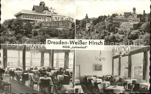 Dresden Weisser Hirsch HOG Luisenhof Kat. Dresden Elbe