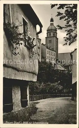 Plauen Vogtland mit Johanniskirche Kat. Plauen