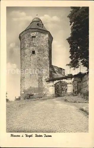 Plauen Vogtland Roter Turm Kat. Plauen