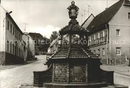 Kohren Sahlis Toepferbrunnen Marktplatz Kat. Kohren Sahlis