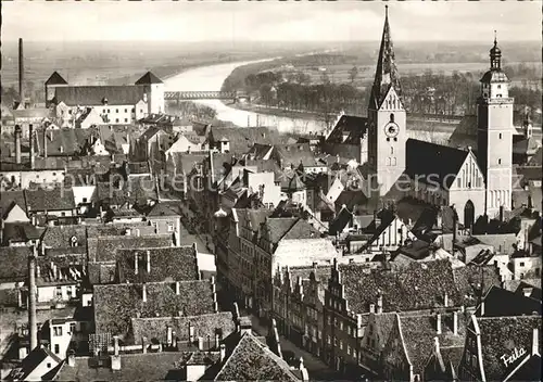 Ingolstadt Donau Untere Stadtpfarrkirche Donaupartie Kat. Ingolstadt