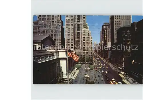 New York City Fifth Avenue from Public Library