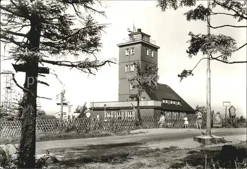 Oberwiesenthal Erzgebirge Wetterwarte auf dem Fichtelberg Kat. Oberwiesenthal