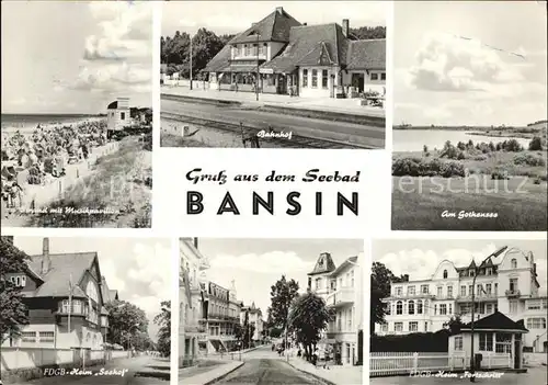 Bansin Ostseebad Bahnhof Strand Heim Fortschritt Heim Seehof Kat. Heringsdorf