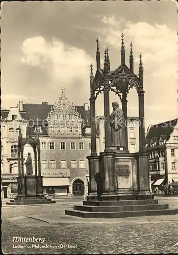 Wittenberg Lutherstadt Luther und Melanchthon Denkmal Kat. Wittenberg