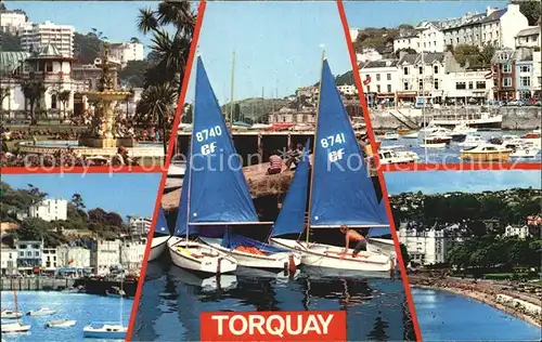 Torquay Torbay Bootsanlegestelle Brunnen Kat. Torbay